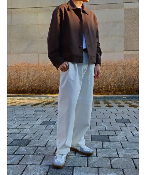 DRAW FIT（ドローフィット）の「ダブウールミニマルラインジャケット[DARK BROWN]（ブルゾン・メンズ・その他・MEDIUM/X-LARGE/LARGE）」の13枚目の写真