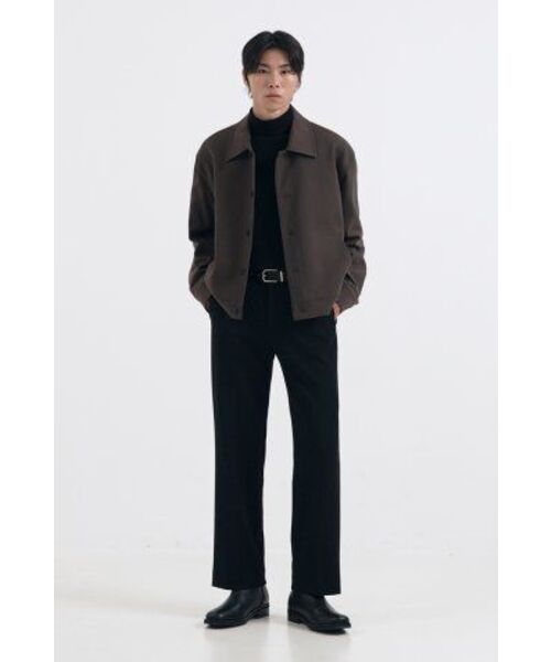 DRAW FIT（ドローフィット）の「ダブウールミニマルラインジャケット[DARK BROWN]（ブルゾン・メンズ・その他・MEDIUM/X-LARGE/LARGE）」の15枚目の写真