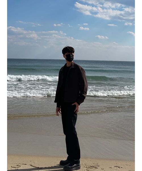 DRAW FIT（ドローフィット）の「ダブウールミニマルラインジャケット[DARK BROWN]（ブルゾン・メンズ・その他・MEDIUM/X-LARGE/LARGE）」の6枚目の写真