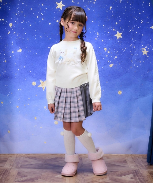 セール】もふもふネコ ニットプルオーバー（ニット/セーター）｜mezzo