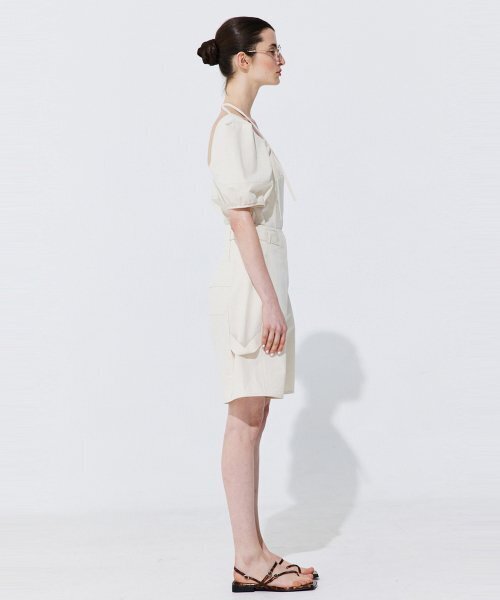 WNDERKAMMER(ブンダーカンマー)の「ベルト付きコットンバミューダパンツ_クリーム(その他パンツ・レディース・その他・MEDIUM/SMALL/X-SMALL)」の3枚目の写真