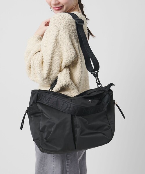 NOMADIS（ノマディス）の「【別注】＜NOMADIS＞BASQUE M ショルダーバッグ（ショルダーバッグ・レディース・ブラック/グレー・FREE）」の3枚目の写真