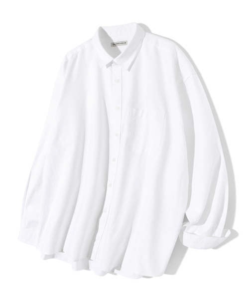 Diamond Layla（ダイアモンドレイラ）の「ウォッシュドオックスフォードシャツ S87 ホワイト（シャツ/ブラウス・レディース・その他・LARGE/X-LARGE/MEDIUM）」の2枚目の写真