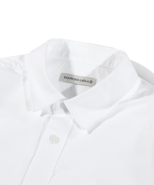 Diamond Layla（ダイアモンドレイラ）の「ウォッシュドオックスフォードシャツ S87 ホワイト（シャツ/ブラウス・レディース・その他・LARGE/X-LARGE/MEDIUM）」の3枚目の写真