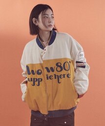 MAYOL（マイヨール）の「ユニセックス刺繍ワッペンジャンパー_イエロー（ダウンジャケット/コート）」