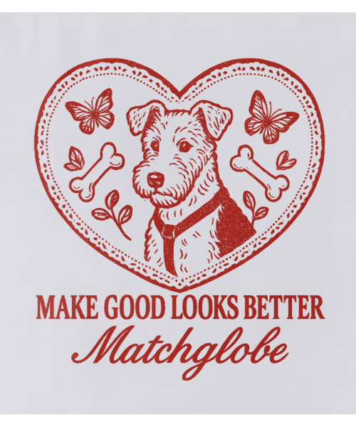 MATCHGLOBE（マッチグローブ）の「ドギーハートオーバーサイズTシャツ（ホワイト）（Tシャツ/カットソー・レディース・その他・FREE）」の5枚目の写真