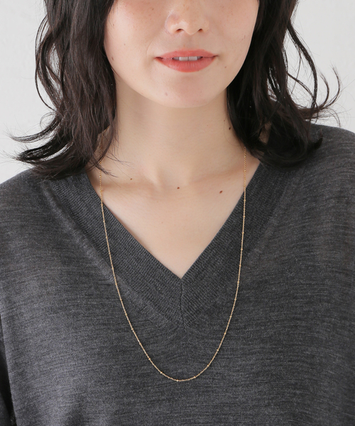 IENA(イエナ)の「Rieuk/リューク Dot chain long nl ネックレス NC54-YG(ネックレス・レディース・ゴールド・FREE)」の7枚目の写真