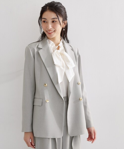 セール】【通勤・セレモニー】CAVIAN 金ボタンダブルブレスト