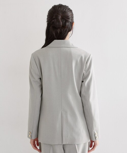 THE SHOP TK （ザ ショップ ティーケー ）の「【通勤・セレモニー】CAVIAN 金ボタンダブルブレストジャケット（テーラードジャケット・レディース・グレー/ネイビー・11/12/13）」の20枚目の写真
