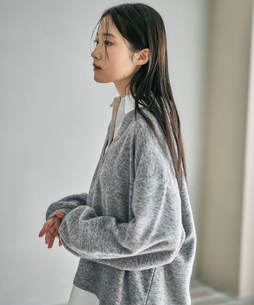 LEPSIM（レプシィム）の「シャツレイヤードライクチュニック　628776（Tシャツ/カットソー・レディース・キャメル/ライトグレー/ブラック・FREE）」の12枚目の写真