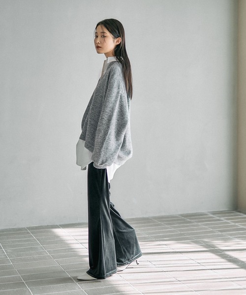 LEPSIM（レプシィム）の「シャツレイヤードライクチュニック　628776（Tシャツ/カットソー・レディース・キャメル/ライトグレー/ブラック・FREE）」の16枚目の写真