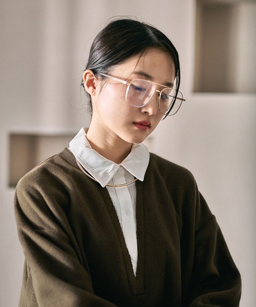 LEPSIM（レプシィム）の「シャツレイヤードライクチュニック　628776（Tシャツ/カットソー・レディース・キャメル/ライトグレー/ブラック・FREE）」の20枚目の写真