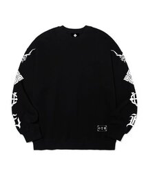 EIGHTVOLUME（エイトボリューム）の「EV 4 エンブレム 裏毛 オーバーサイズ スウェット (ブラック)（スウェット）」