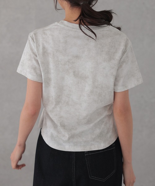 DAYRA(デイラ)の「ダイタイ サイド ギャザー 半袖 Tシャツ(Tシャツ/カットソー・レディース・アイボリー/ベージュ・XL/L/M)」の7枚目の写真