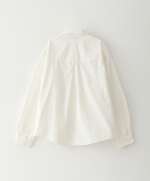 BLUESUNFLOWER（ブルーサンフラワー）の「ビビッドレイヤードシャツ[アイボリー]（シャツ/ブラウス・レディース・アイボリー・MEDIUM/LARGE）」の2枚目の写真