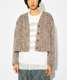 TONSIL（トンスル）の「ヘアリーウールカーディガンブラウン（カーディガン/ボレロ）」