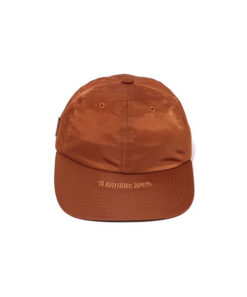 A BATHING APE（アベイシングエイプ）の「ONE POINT NYLON CAP（キャップ・メンズ・チャコール/ブラウン・FREE）」の4枚目の写真