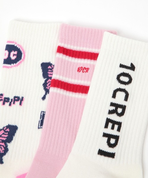 repipi armario(レピピ アルマリオ)の「【10C REPIPI】【3足セット】グラフィックソックス(ソックス/靴下・キッズ・ピンク系その他/ブルー系その他・SMALL)」の8枚目の写真