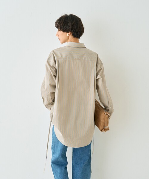 Rouge vif（ルージュヴィフ）の「ストライプメンズライクコットンシャツ（シャツ/ブラウス・レディース・グレー系その他/ブルー系その他・フリー）」の13枚目の写真