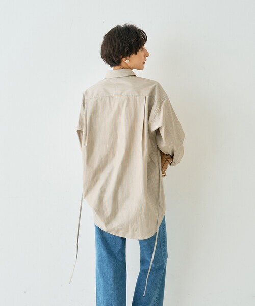 Rouge vif（ルージュヴィフ）の「ストライプメンズライクコットンシャツ（シャツ/ブラウス・レディース・グレー系その他/ブルー系その他・フリー）」の14枚目の写真