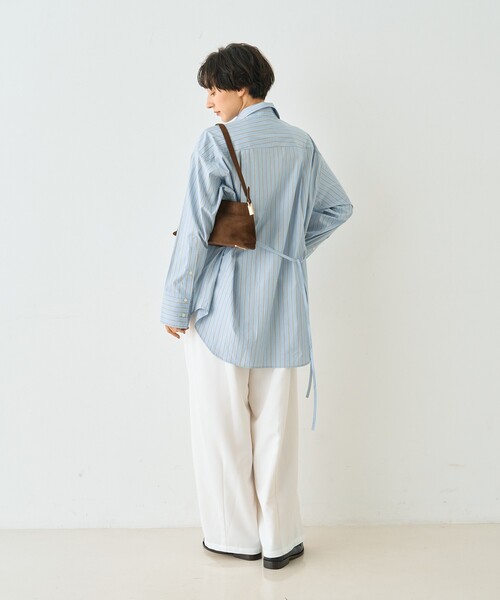 Rouge vif（ルージュヴィフ）の「ストライプメンズライクコットンシャツ（シャツ/ブラウス・レディース・グレー系その他/ブルー系その他・フリー）」の19枚目の写真