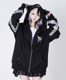 TRAVAS TOKYO（トラバス トウキョウ）の「『TRAVAS TOKYO/トラバス トーキョー』レース使い猫耳フーディー/ジップパーカー（パーカー）」