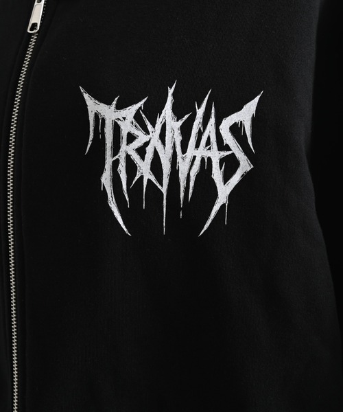 TRAVAS TOKYO(トラバス トウキョウ)の「『TRAVAS TOKYO/トラバス トーキョー』レース使い猫耳フーディー/ジップパーカー(パーカー・レディース・ブラック/ホワイト・FREE)」の19枚目の写真