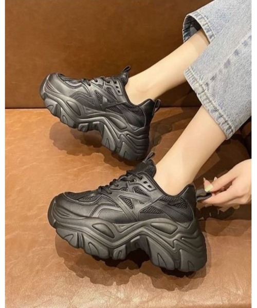 inst.ALL（インストール）の「厚底ダッドスニーカー（スニーカー・レディース・ブラック/ホワイト・24.5cm/24.0cm/23.5cm）」の13枚目の写真