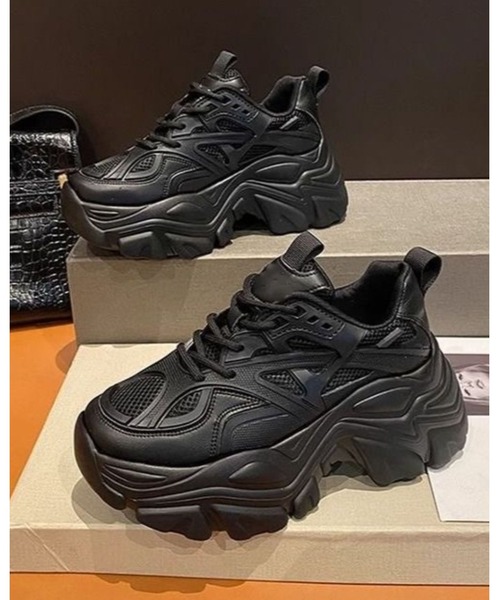 inst.ALL（インストール）の「厚底ダッドスニーカー（スニーカー・レディース・ブラック/ホワイト・24.5cm/24.0cm/23.5cm）」の18枚目の写真