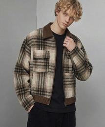 MONOCHROME（モノクローム）の「チェックウールライクブルゾン（ブルゾン）」