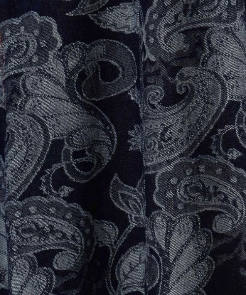 チャイハネ（チャイハネ）の「【チャイハネ】段通ペイズリー柄MEN'Sデニムパンツ（デニムパンツ・メンズ・ライトブルー/ネイビー・FREE）」の4枚目の写真