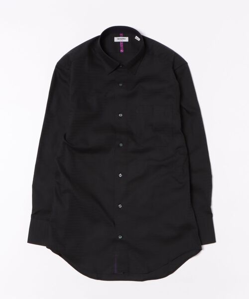 renoma HOMME(レノマオム)の「ワイシャツ メンズ イージーアイロン 綿混 スナップダウン 長袖 ビジネス ドレス NEWスタンダードフィット(ビジネスシャツ・メンズ・ブラック・首回り39cm-裄丈84cm/首回り41cm-裄丈82cm/首回り41cm-裄丈86cm/首回り43cm-裄丈86cm/首回り39cm-裄丈80cm/首回り37cm-裄丈80cm/首回り45cm-裄丈86cm/首回り43cm-裄丈82cm)」の2枚目の写真