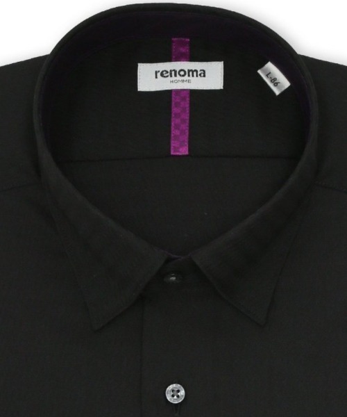 renoma HOMME(レノマオム)の「ワイシャツ メンズ イージーアイロン 綿混 スナップダウン 長袖 ビジネス ドレス NEWスタンダードフィット(ビジネスシャツ・メンズ・ブラック・首回り39cm-裄丈84cm/首回り41cm-裄丈82cm/首回り41cm-裄丈86cm/首回り43cm-裄丈86cm/首回り39cm-裄丈80cm/首回り37cm-裄丈80cm/首回り45cm-裄丈86cm/首回り43cm-裄丈82cm)」の9枚目の写真