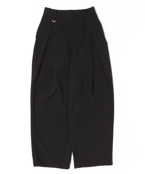 STYLEBLOCK（スタイルブロック）の「ポーラアシメウエストタックパンツ（その他パンツ・レディース・ベージュ/チャコールグレー/ブラック・M）」の2枚目の写真