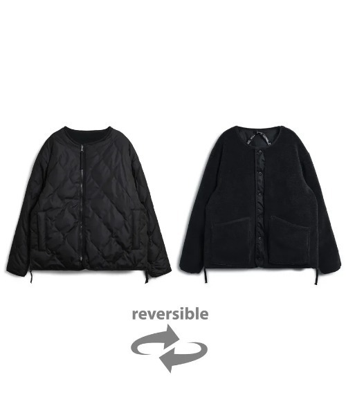 TAION(タイオン)の「【TAION】ミリタリー リバーシブル クルーネック ダウンジャケット / MILITARY RIVERSIBLE DOWN+BOA CREW NECK JACKET(ダウンジャケット/コート・メンズ・ブラック・XL/L/M/S)」の7枚目の写真