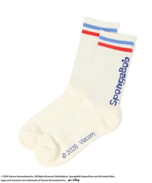 BAYFLOW(ベイフロー)の「【スポンジ・ボブ×BAYFLOW】ラインソックス(ソックス/靴下・レディース・ホワイト・0)」の2枚目の写真