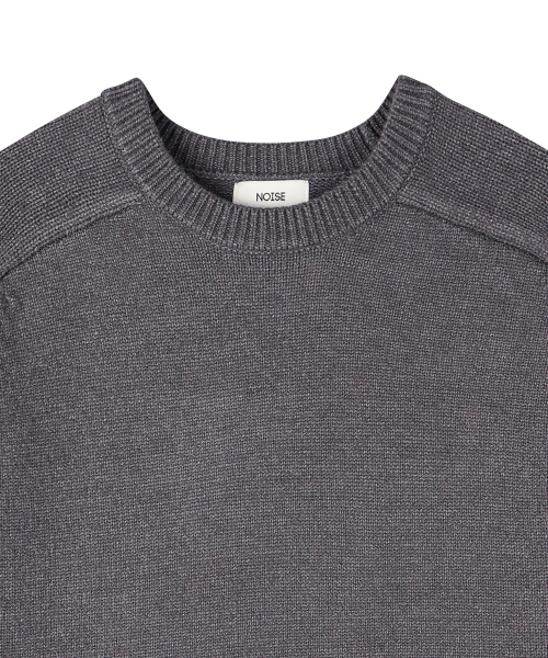 NOISE(ノイズ)の「エッセンシャルラウンドクロップニット - グレー(ニット/セーター・レディース・その他・MEDIUM/LARGE/X-LARGE)」の4枚目の写真