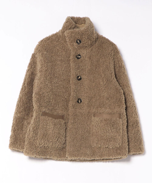 STYLEBLOCK（スタイルブロック）の「リバーシブルボアムートンジャケット（ムートンコート・レディース・ブラウン/キャメル・FREE）」の10枚目の写真