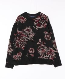 NO WAY（ノーウェイ）の「/many men many mind/モヘアタッチ総柄ルーズシルエットジャガードクルーネック（ニット/セーター）」