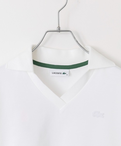 LACOSTE(ラコステ)の「【LACOSTE】ワンポイントロゴ スキッパーポロシャツ PF019J-99(ポロシャツ・レディース・ホワイト/ブラック・M/S)」の19枚目の写真