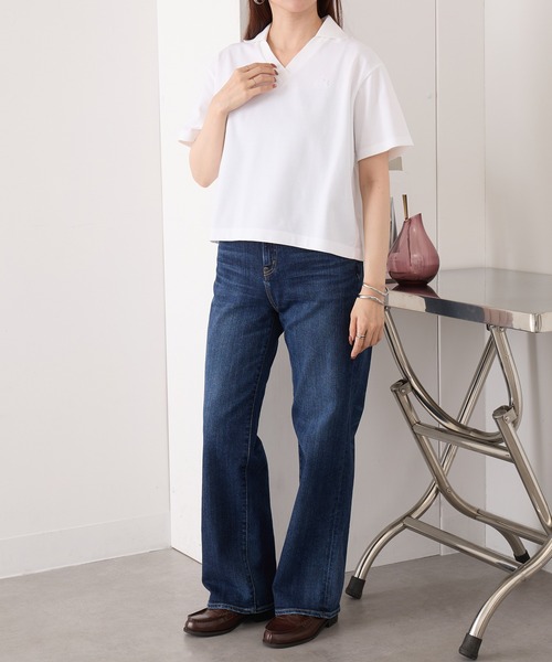 LACOSTE(ラコステ)の「【LACOSTE】ワンポイントロゴ スキッパーポロシャツ PF019J-99(ポロシャツ・レディース・ホワイト/ブラック・M/S)」の16枚目の写真