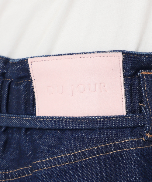 B.C STOCK（ベーセーストック）の「ウォッシャブル / DU JOUR / デュ ジュール DRAW-SASH PEG JEAN（デニムパンツ・レディース・ネイビー/ブルー/サックスブルー・38/36）」の5枚目の写真