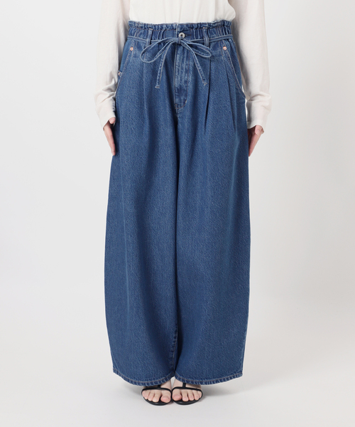 B.C STOCK（ベーセーストック）の「ウォッシャブル / DU JOUR / デュ ジュール DRAW-SASH PEG JEAN（デニムパンツ・レディース・ネイビー/ブルー/サックスブルー・38/36）」の7枚目の写真