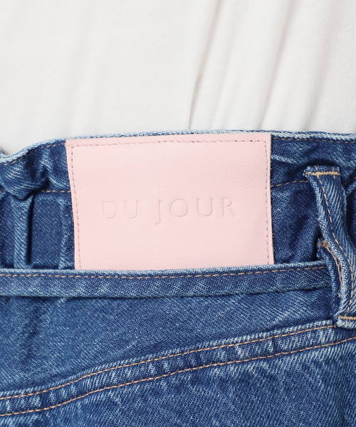 B.C STOCK（ベーセーストック）の「ウォッシャブル / DU JOUR / デュ ジュール DRAW-SASH PEG JEAN（デニムパンツ・レディース・ネイビー/ブルー/サックスブルー・38/36）」の9枚目の写真