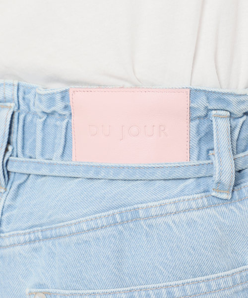 B.C STOCK（ベーセーストック）の「ウォッシャブル / DU JOUR / デュ ジュール DRAW-SASH PEG JEAN（デニムパンツ・レディース・ネイビー/ブルー/サックスブルー・38/36）」の13枚目の写真