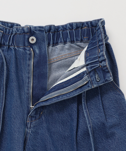 B.C STOCK（ベーセーストック）の「ウォッシャブル / DU JOUR / デュ ジュール DRAW-SASH PEG JEAN（デニムパンツ・レディース・ネイビー/ブルー/サックスブルー・38/36）」の19枚目の写真