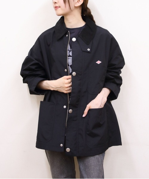 DANTON(ダントン)の「DANTON/ダントン ナイロンカバーオールジャケット NYLON COVERALL JACKET DT-A0647 STV(カバーオール・メンズ・ブラック/サンドベージュ/オリーブ・42/40/38)」の1枚目の写真