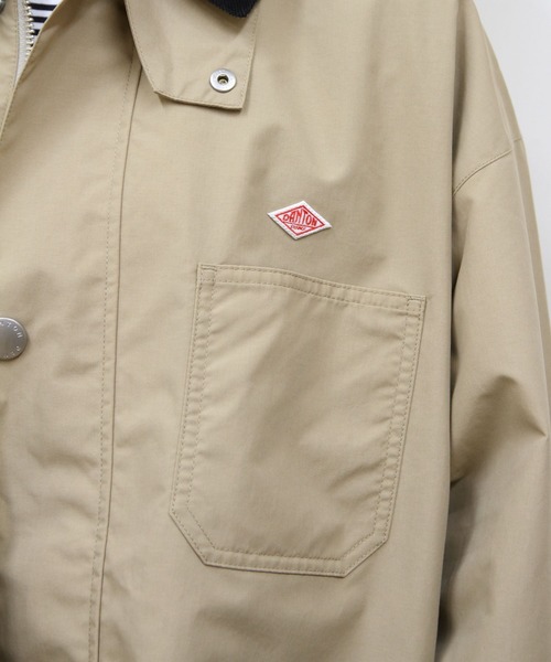 DANTON(ダントン)の「DANTON/ダントン ナイロンカバーオールジャケット NYLON COVERALL JACKET DT-A0647 STV(カバーオール・メンズ・ブラック/サンドベージュ/オリーブ・42/40/38)」の5枚目の写真