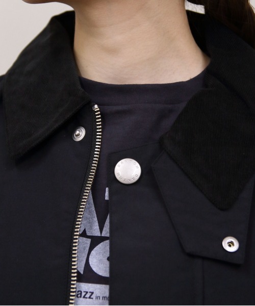 DANTON(ダントン)の「DANTON/ダントン ナイロンカバーオールジャケット NYLON COVERALL JACKET DT-A0647 STV(カバーオール・メンズ・ブラック/サンドベージュ/オリーブ・42/40/38)」の20枚目の写真