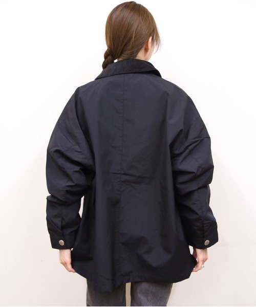 DANTON(ダントン)の「DANTON/ダントン ナイロンカバーオールジャケット NYLON COVERALL JACKET DT-A0647 STV(カバーオール・メンズ・ブラック/サンドベージュ/オリーブ・42/40/38)」の12枚目の写真
